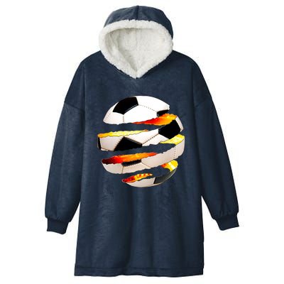 Soccer Ball Tear Hooded Wearable Blanket