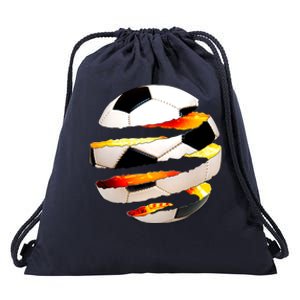 Soccer Ball Tear Drawstring Bag