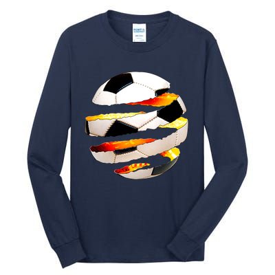 Soccer Ball Tear Tall Long Sleeve T-Shirt