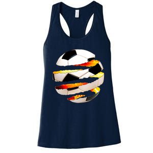 Soccer Ball Tear Women's Racerback Tank