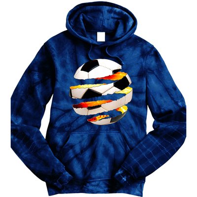 Soccer Ball Tear Tie Dye Hoodie