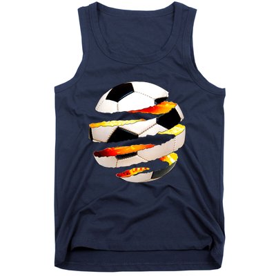 Soccer Ball Tear Tank Top