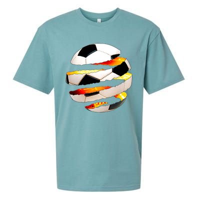 Soccer Ball Tear Sueded Cloud Jersey T-Shirt