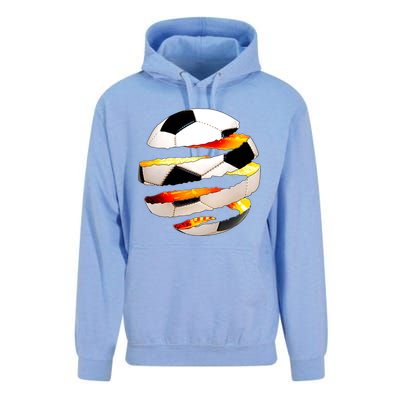 Soccer Ball Tear Unisex Surf Hoodie