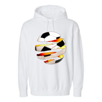 Soccer Ball Tear Garment-Dyed Fleece Hoodie