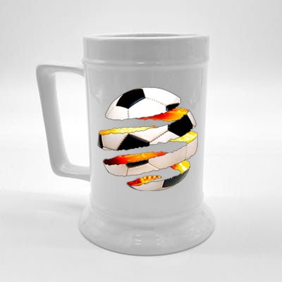 Soccer Ball Tear Beer Stein