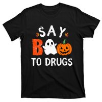 Say Boo To Drugs Funny Halloween Red Ribbon Week Awareness T-Shirt