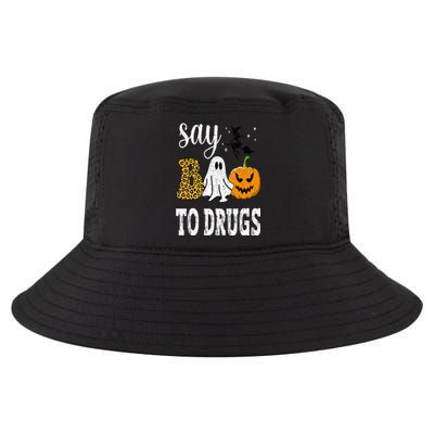 Say Boo To Drugs Funny Halloween Red Ribbon Week Awareness Cool Comfort Performance Bucket Hat