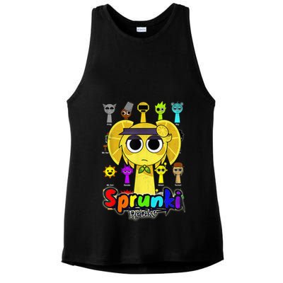 S.P.R.U.N.K.I Beats Team Retake Cartoon Ladies PosiCharge Tri-Blend Wicking Tank