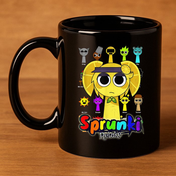 S.P.R.U.N.K.I Beats Team Retake Cartoon 11oz C Handle Ceramic Mug
