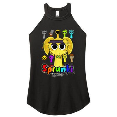 S.P.R.U.N.K.I Beats Team Retake Cartoon Women's Perfect Tri Rocker Tank