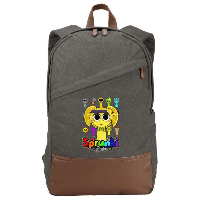 S.P.R.U.N.K.I Beats Team Retake Cartoon Cotton Canvas Backpack