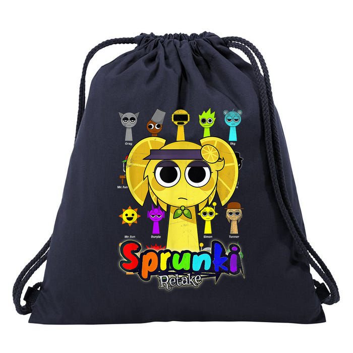 S.P.R.U.N.K.I Beats Team Retake Cartoon Drawstring Bag