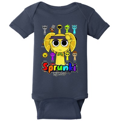 S.P.R.U.N.K.I Beats Team Retake Cartoon Baby Bodysuit