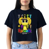 S.P.R.U.N.K.I Beats Team Retake Cartoon Crop Top