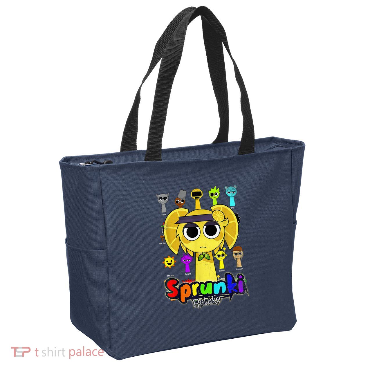 S.P.R.U.N.K.I Beats Team Retake Cartoon Zip Tote Bag