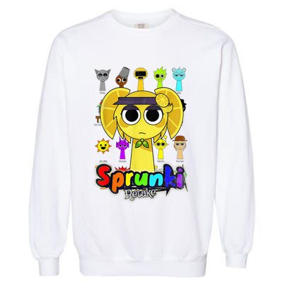 S.P.R.U.N.K.I Beats Team Retake Cartoon Garment-Dyed Sweatshirt
