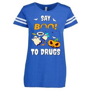 Say Boo To Drugs Red Ribbon Week Awareness Enza Ladies Jersey Football T-Shirt