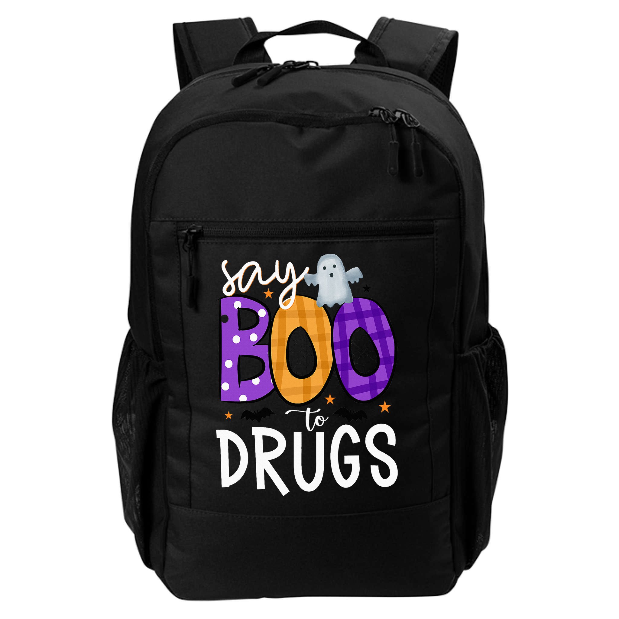 Say Boo To Drugs Funny Halloween Red Ribbon Week Awareness Backpack
