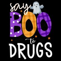 Say Boo To Drugs Funny Halloween Red Ribbon Week Awareness Backpack