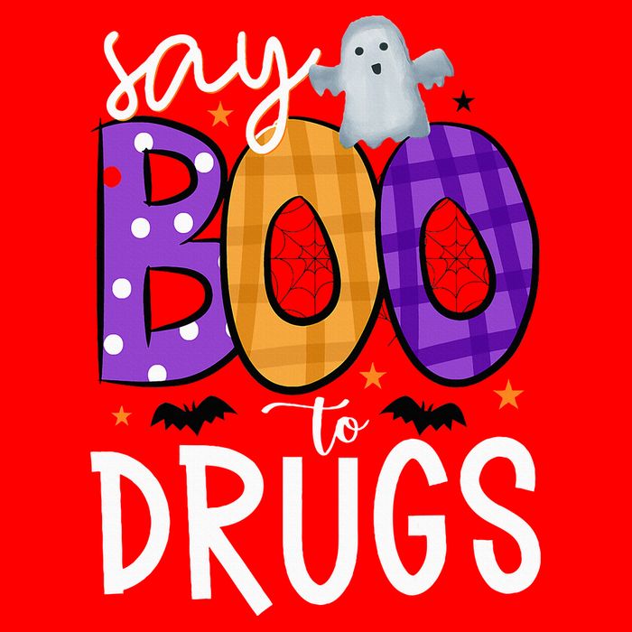 Say Boo To Drugs Funny Halloween Red Ribbon Week Awareness Zip Tote Bag