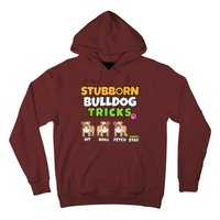 Stubborn Bulldog Tricks I Dog Lover I Funny English Bulldog Hoodie