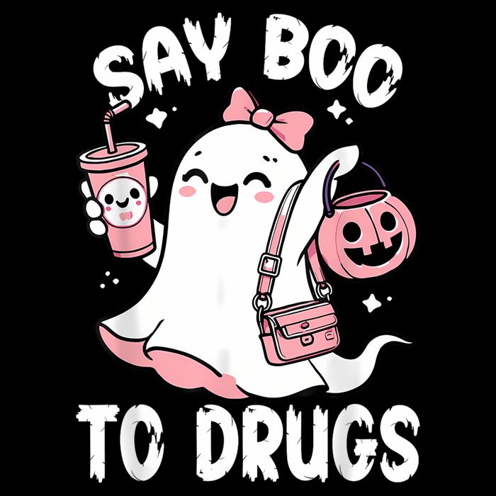 Say Boo To Drugs Funny Halloween Red Ribbon Week Awareness Button