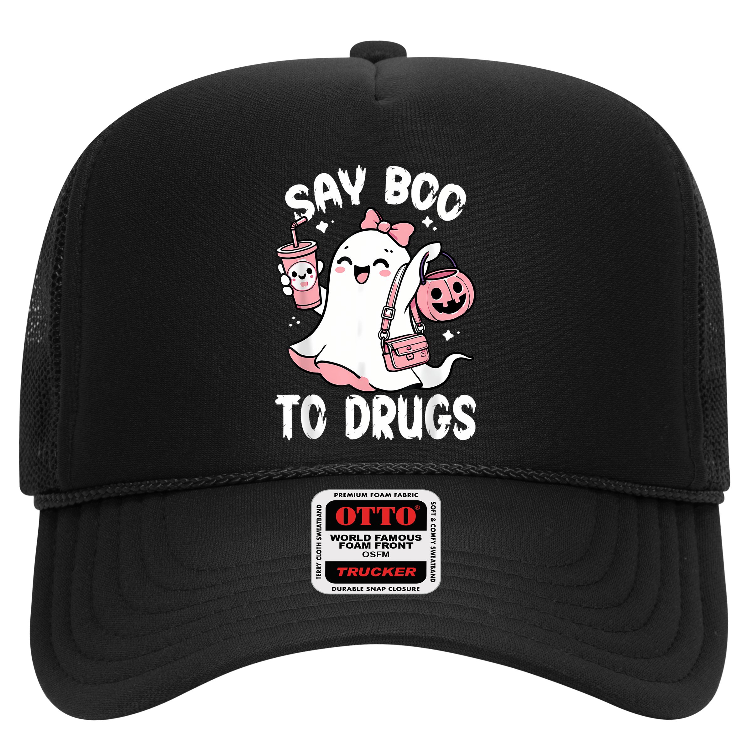Say Boo To Drugs Funny Halloween Red Ribbon Week Awareness Hat