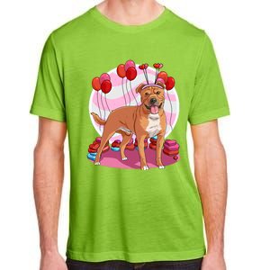 Staffordshire Bull Terrier Heart Valentine Day Decor Gift Adult ChromaSoft Performance T-Shirt