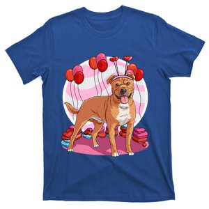 Staffordshire Bull Terrier Heart Valentine Day Decor Gift T-Shirt