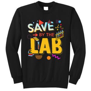 Saved By The Lab Retro Medical Laboratory Tech Sweatshirt