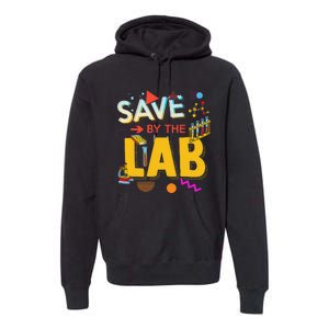 Saved By The Lab Retro Medical Laboratory Tech Premium Hoodie