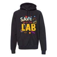 Saved By The Lab Retro Medical Laboratory Tech Premium Hoodie