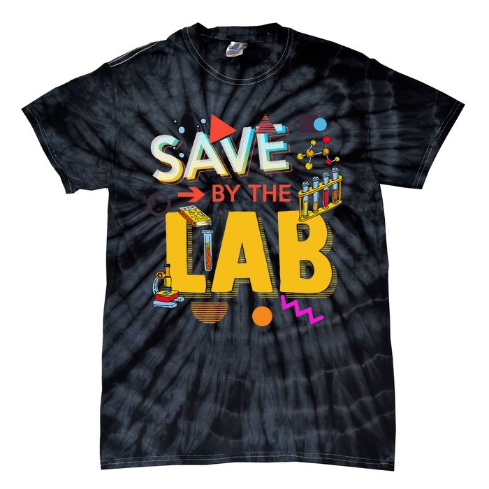 Saved By The Lab Retro Medical Laboratory Tech Tie-Dye T-Shirt