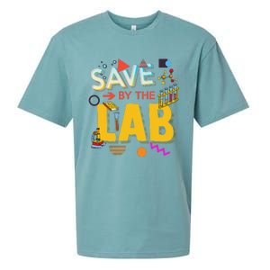 Saved By The Lab Retro Medical Laboratory Tech Sueded Cloud Jersey T-Shirt