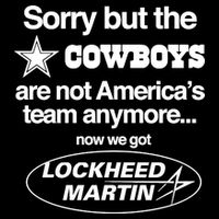 Sorry But The Cowboys Are Not AmericaS Team Anymore Now We Got Lockheed Martin 16 in Basic Backpack
