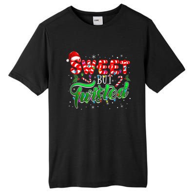 Sweet But Twisted Funny Candy Cane Christmas Gift Tall Fusion ChromaSoft Performance T-Shirt