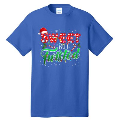 Sweet But Twisted Funny Candy Cane Christmas Gift Tall T-Shirt