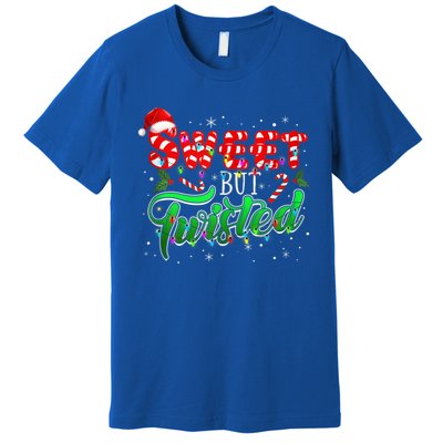 Sweet But Twisted Funny Candy Cane Christmas Gift Premium T-Shirt