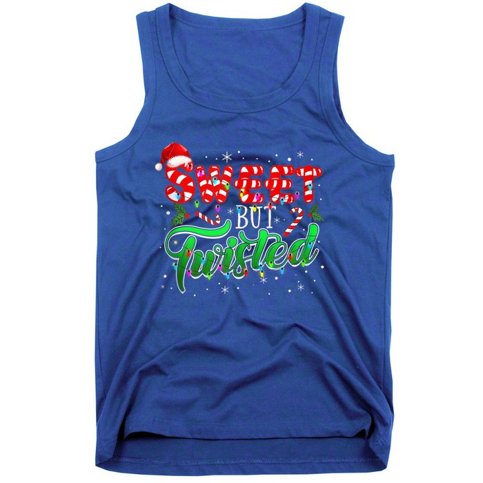 Sweet But Twisted Funny Candy Cane Christmas Gift Tank Top