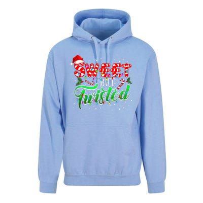 Sweet But Twisted Funny Candy Cane Christmas Gift Unisex Surf Hoodie