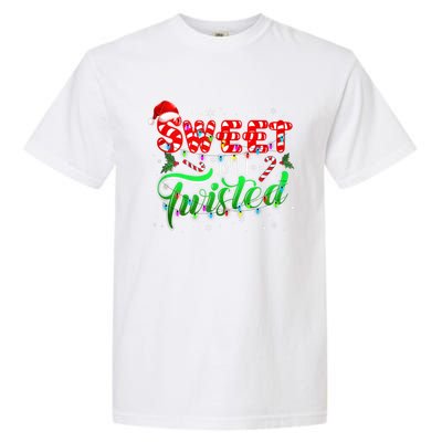 Sweet But Twisted Funny Candy Cane Christmas Gift Garment-Dyed Heavyweight T-Shirt