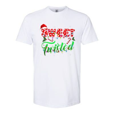 Sweet But Twisted Funny Candy Cane Christmas Gift Softstyle CVC T-Shirt