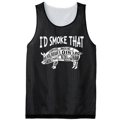 Smoke Bbq T Culinary Student Mesh Reversible Basketball Jersey Tank