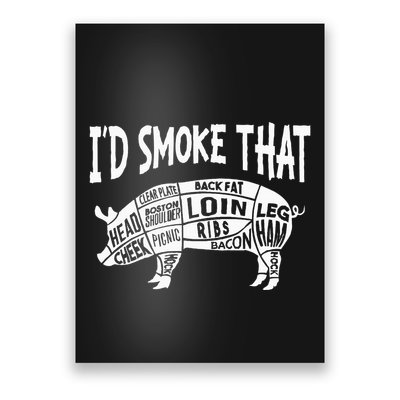 Smoke Bbq T Culinary Student Poster