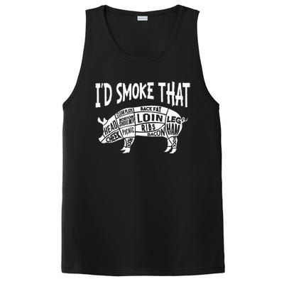 Smoke Bbq T Culinary Student PosiCharge Competitor Tank