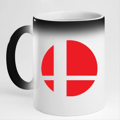 Smash Bros Tribute Unisex Vinyl 11oz Black Color Changing Mug