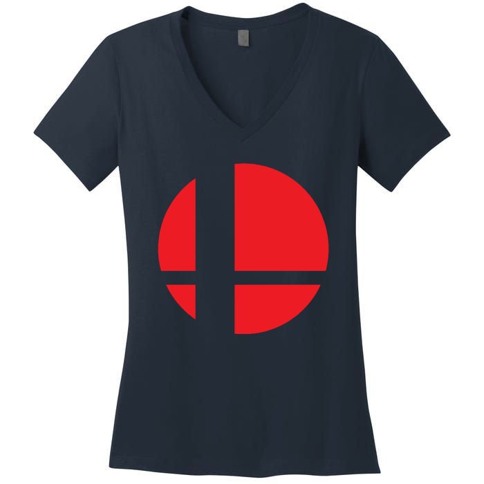 Smash Bros Tribute Unisex Vinyl Women's V-Neck T-Shirt