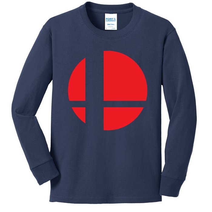 Smash Bros Tribute Unisex Vinyl Kids Long Sleeve Shirt