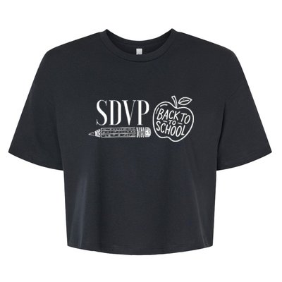 Sdvp Back To School Bella+Canvas Jersey Crop Tee